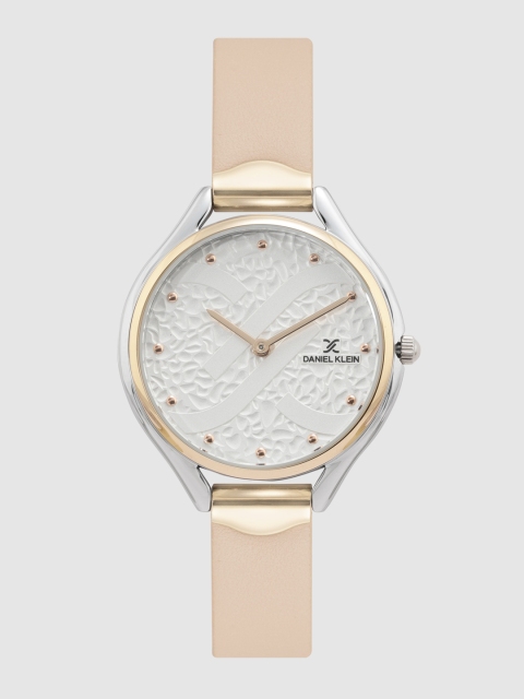 

Daniel Klein Women Off-White Analogue Watch DK.1.12268