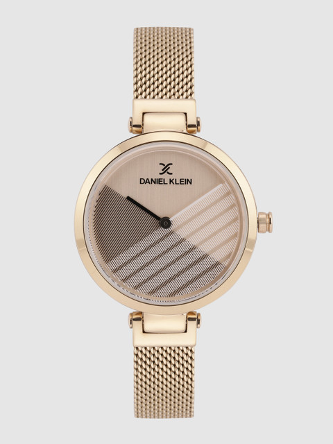 

Daniel Klein Women Peach-Coloured & Brown Analogue Watch DK.1.12356-2