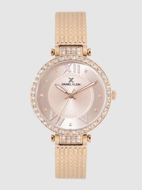 

Daniel Klein Women Gold-Toned Embellished Analogue Watch DK.1.12293