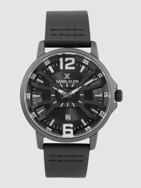 

Daniel Klein Men Black Genuine Leather Analogue Watch DK.1.12374-1