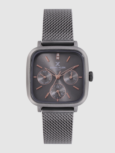 

Daniel Klein Women Gunmetal-Toned Analogue Watch DK.1.12373-5, Metallic