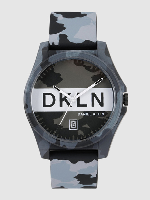 

Daniel Klein Men Grey Melange Camouflage Printed Analogue Watch DK.1.12278-9