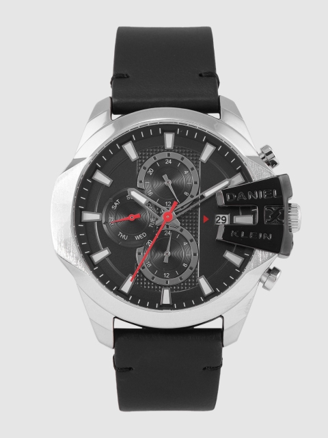 

Daniel Klein Men Black Genuine Leather Analogue Watch DK.1.12352-2