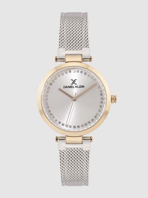 

Daniel Klein Women Silver-Toned Embellished Analogue Watch DK.1.12282-4
