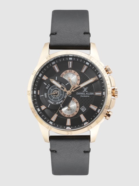 

Daniel Klein Men Black Analogue Watch DK.1.12255-4