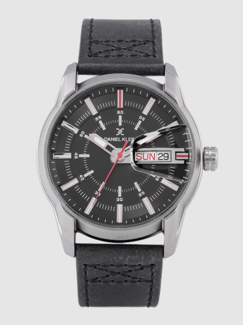 

Daniel Klein Men Grey Genuine Leather Analogue Watch DK.1.12316-2