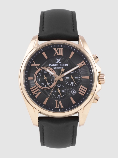 

Daniel Klein Men Grey Leather Analogue Watch DK.1.12346-3
