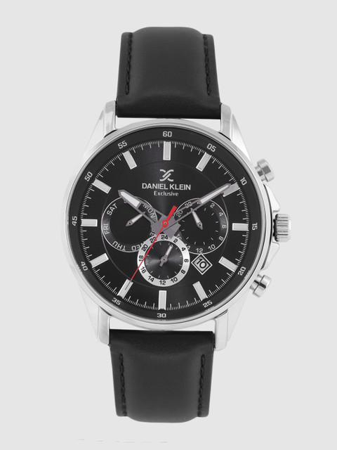 

Daniel Klein Men Grey Leather Analogue Watch DK.1.12341-2