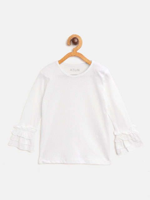 

A.T.U.N All Things Uber Nice Girls White Solid Top