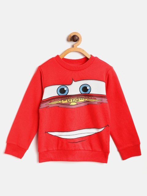 

COOL CLUB Boys Red & White Printed Sweatshirt
