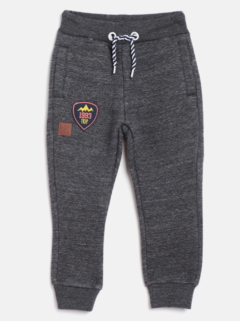 

COOL CLUB Boys Charcoal Grey Solid Joggers