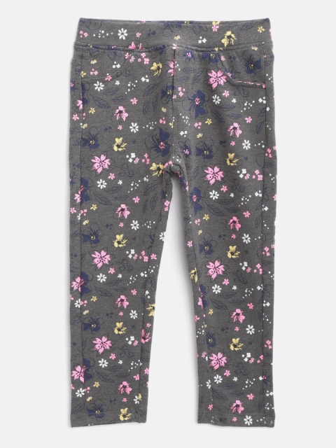

COOL CLUB Girls Charcoal Grey & Navy Printed Leggings