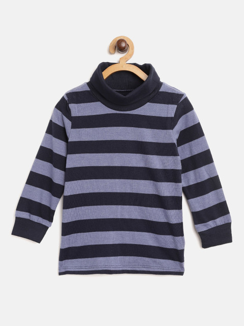 

COOL CLUB Boys Navy Turtle Neck T-shirt, Navy blue