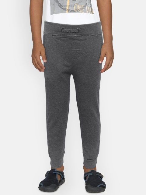 

COOL CLUB Boys Charcoal Grey Solid Joggers