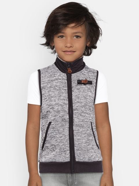 

COOL CLUB Boys Grey Melange Grindle Effect Cardigan