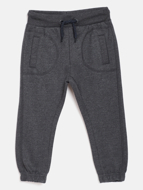

COOL CLUB Boys Charcoal Grey Solid Joggers