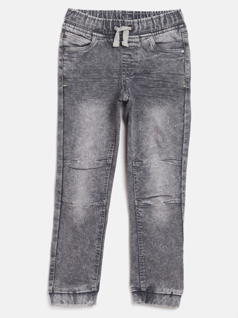 

COOL CLUB Boys Grey Regular Fit Faded Denim Trousers