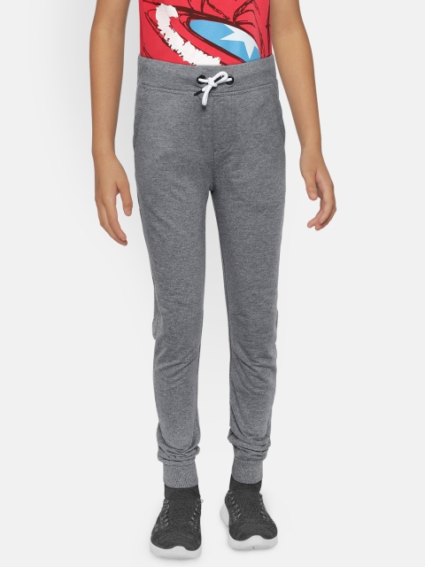 

COOL CLUB Boys Grey Melange Solid Joggers