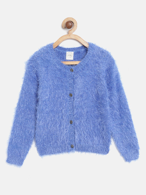 

COOL CLUB Girls Blue Fuzzy Cardigan