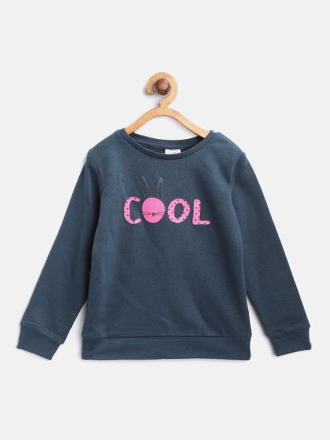 

COOL CLUB Girls Navy Blue Solid Sweatshirt