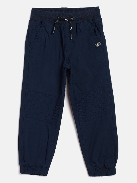 

COOL CLUB Boys Navy Blue Regular Fit Solid Joggers