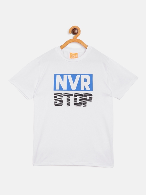 

COOL CLUB Boys White Printed T-shirt