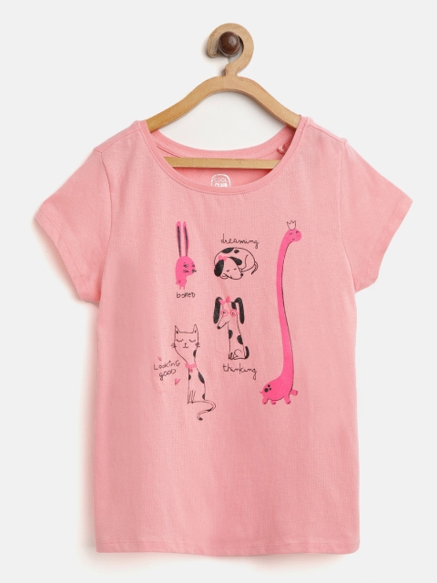 

COOL CLUB Girls Pink Printed T-shirt