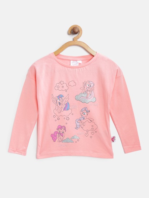 

COOL CLUB Girls Pink Printed Round Neck T-shirt