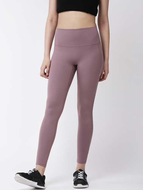 

Aesthetic Bodies Women Muave Solid Quick Dry Training Tights, Mauve