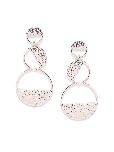 

Forever New Gold-Toned Circular Drop Earrings