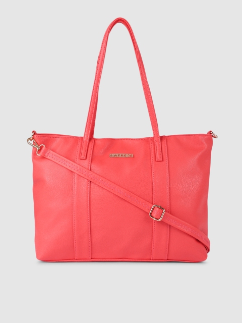 

Caprese Peach-Coloured Solid Shoulder Bag