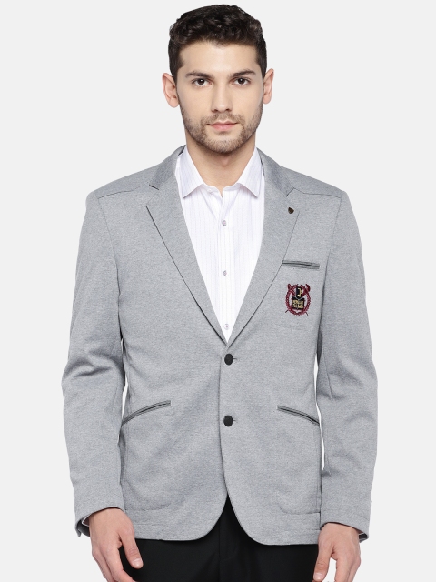 

Turtle Men Grey Solid Blazer