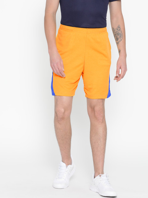 

DS WORLD Men Yellow Solid Regular Fit Sports Shorts