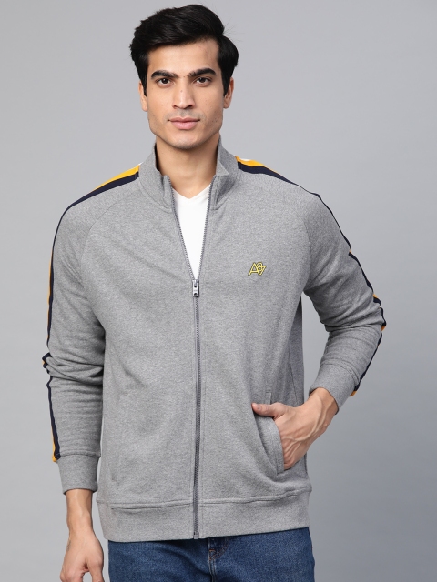 

Aeropostale Men Grey Melange Solid Sweatshirt