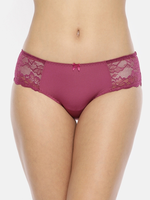 

Jockey Women Burgundy Solid Hipster Briefs 1814-0105