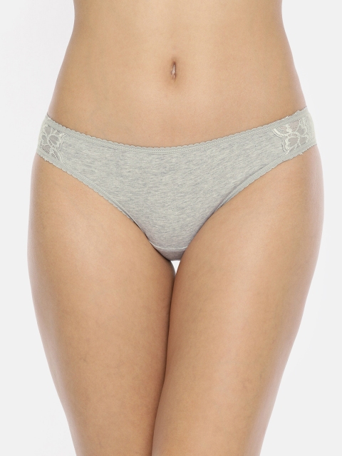 

Jockey Women Grey Melange Solid Bikini Briefs FE11-0105