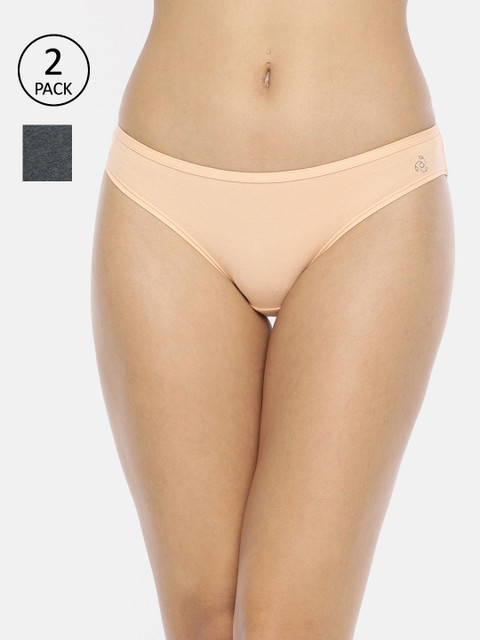 

Jockey Women Pack of 2 Assorted Solid Bikini Briefs SW01-0210-ASSTD