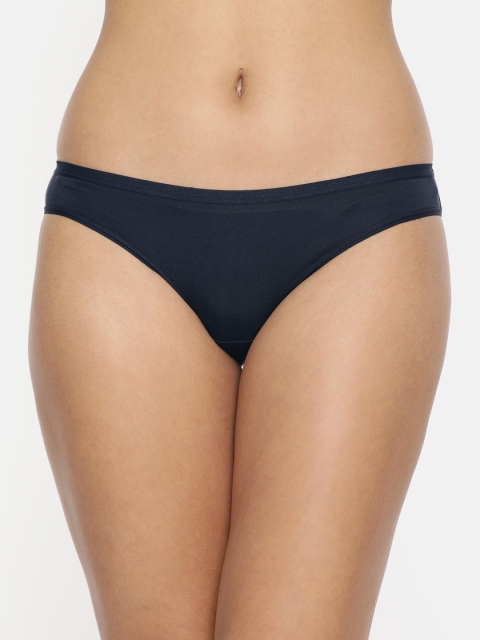 

Jockey Women Navy Blue Solid Bikini Briefs 1806-0105