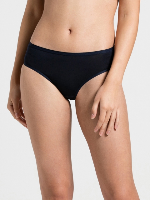 

Jockey Women Navy Blue Solid Mid-Rise Hipster Briefs 1807-0105-NVBLZ