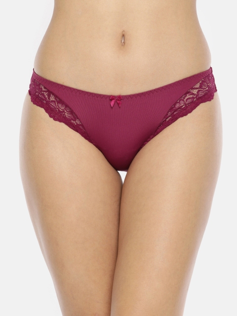 

Jockey Women Burgundy Solid Bikini Briefs 1813-0105
