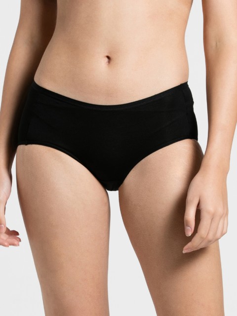 

Jockey Women Black Solid Hipster Briefs 1809-0105
