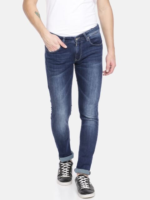 

SPYKAR Men Blue Skinny Fit Low-Rise Clean Look Stretchable Jeans