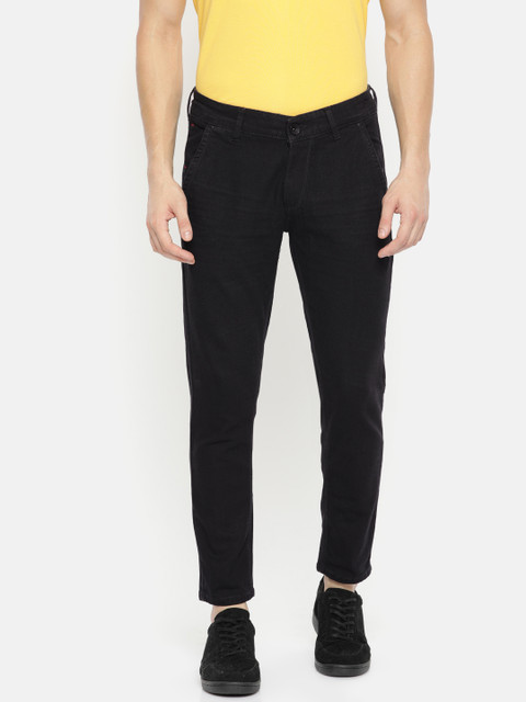 

SPYKAR Men Black Kano Slim Fit Low-Rise Clean Look Stretchable Jeans
