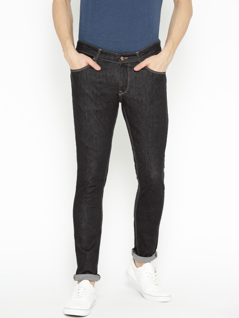 

SPYKAR Men Black Super Skinny Fit Low-Rise Clean Look Stretchable Jeans