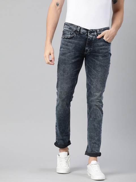 

SPYKAR Men Blue Skinny Fit Low-Rise Clean Look Stretchable Jeans