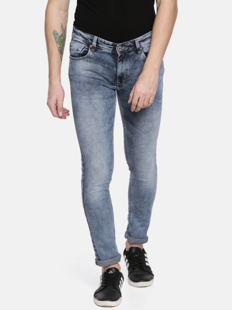 

SPYKAR Men Blue Skinny Fit Low-Rise Clean Look Stretchable Jeans