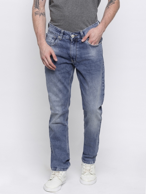 

SPYKAR Men Blue Rover Slim Fit Low-Rise Clean Look Stretchable Jeans