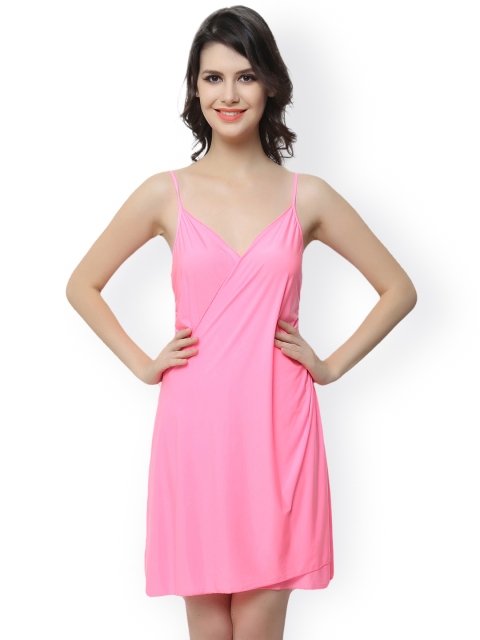 

Clovia Pink Nightdress NS0382P22