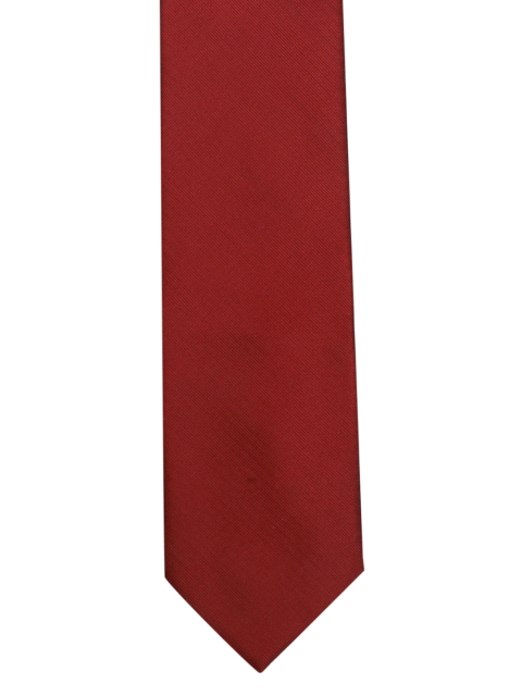 

Tossido Maroon Woven Design Broad Tie