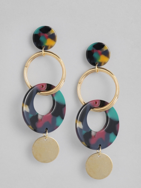 

DressBerry Multicoloured Geometric Drop Earrings, Multi